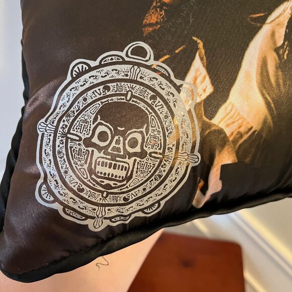 Pirates of the Caribbean  Jack Sparrow - Silk Throw Pillow - 14 inches tall - Picture 5 of 7